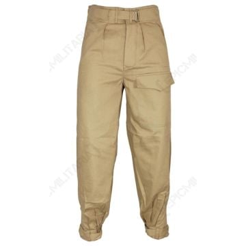 This view shows the front of the Luftwaffe DAK Tropical Trousers