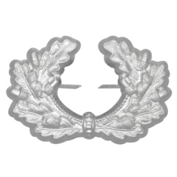 Metal Army Peaked Cap Wreath - Silver