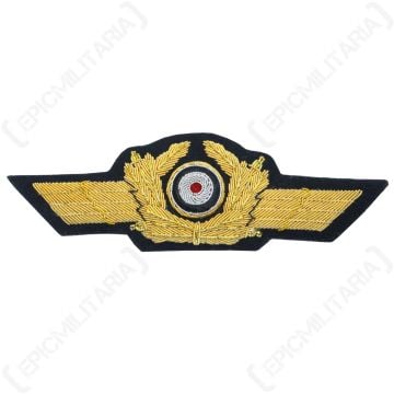 WW2 German Luftwaffe General Visor Cap Wreath and Cockade