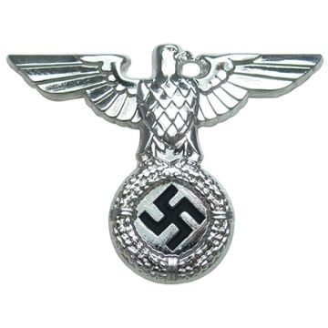 Allgemeine SS Silver Metal Cap Eagle