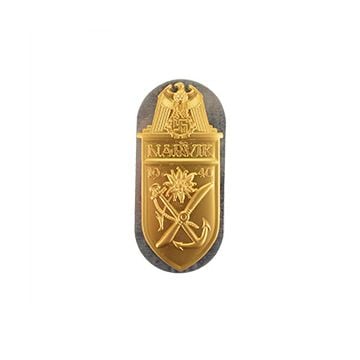 WW2 German Narvik Shield - Gold