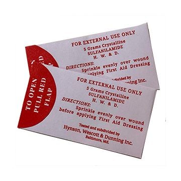 WW2 US Medic Sulfanilamide Sachet Packs