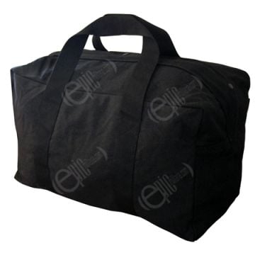 Black Cotton Aviator Bag