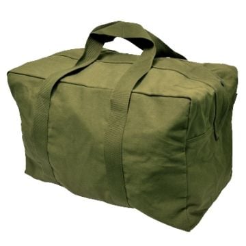 Olive Cotton Aviator Bag