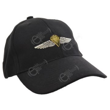 Black US Jump Wings Baseball Cap