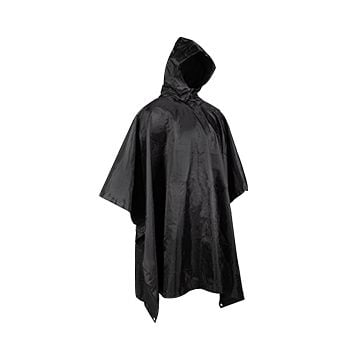 Black Ripstop Poncho