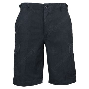 Black BDU Rip Stop Cargo Shorts