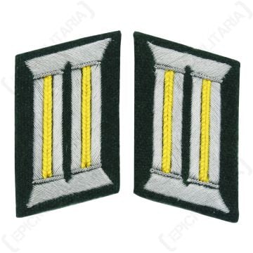 WW2 German Army Officer Collar Tabs (Signal Lemon Yellow)