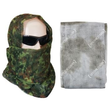 Camouflage Net Scarf - White/Snow