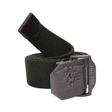 Cotton Navy Seal 38mm Belt - Green