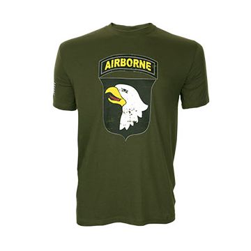 101st Airborne Large Logo T-shirt - Green