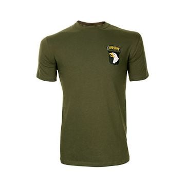 101st Airborne Small Logo T-shirt - Green