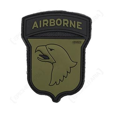 PVC 101st Airborne Hook & Loop Patch - Olive