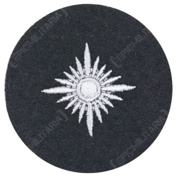 Oberschutze Rank Star Waffen-SS/Panzer on black cloth