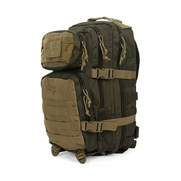 20L Molle Assault Pack Regular - Green and Coyote