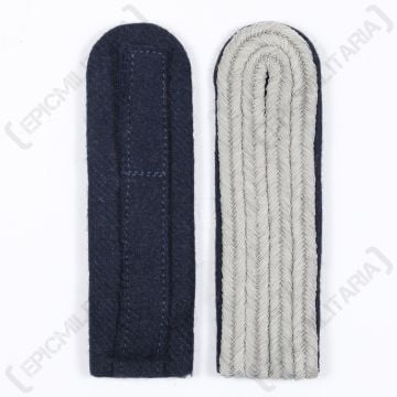 WW2 German Officer Shoulder Boards - Navy Blue Piped