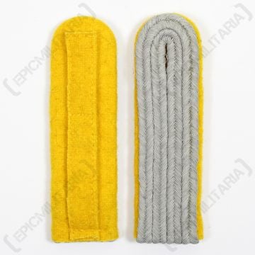German Officer Shoulder Boards - Gold Yellow Piped