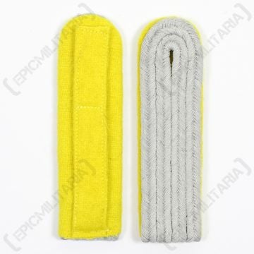 German Officer Shoulder Boards - Lemon Yellow Piped
