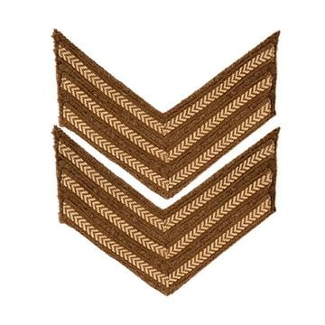 This view shows the Original British Army Rank Stripe Chevron Pair - Sergeant. Thumbnail