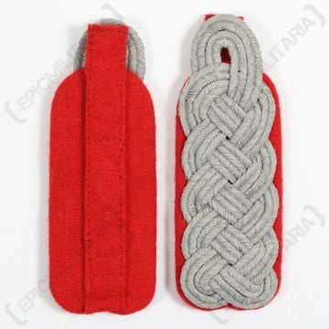 WW2 German Senior Officer Shoulder Boards - Red Piped