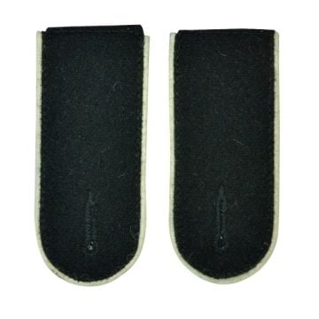 This view shows the front of the Waffen SS EM Shoulder Boards (White piped)