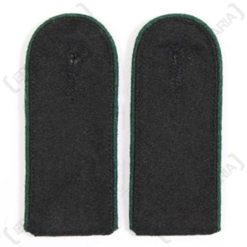 Waffen SS EM Shoulder Boards (Dark Green piped)