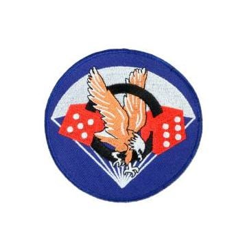 WW2 US 506th PIR Para-Dice Pocket Patch - Gold Thread