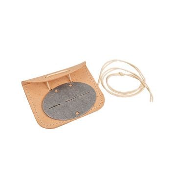 WW2 German dog tag and leather pouch thumbnail