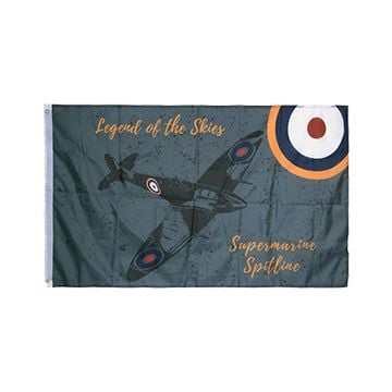 WW2 Themed Flag - British RAF Spitfire