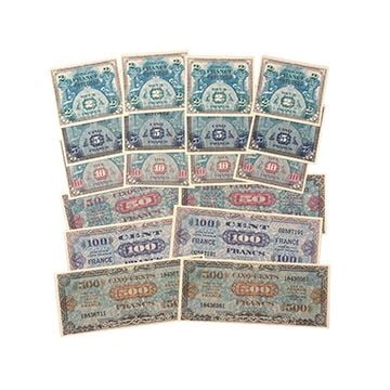 WW2 US Invasion Currency Francs