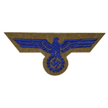 Kriegsmarine EM Tropical Cap Blue Eagle on Tan