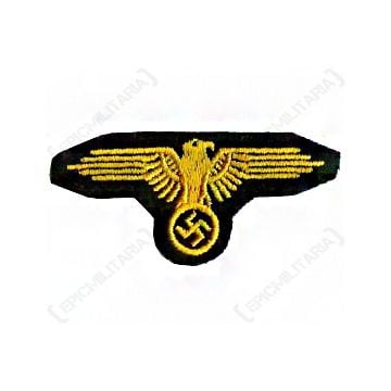 WW2 German SS Cap Eagle (EM/NCO) - Yellow Woven