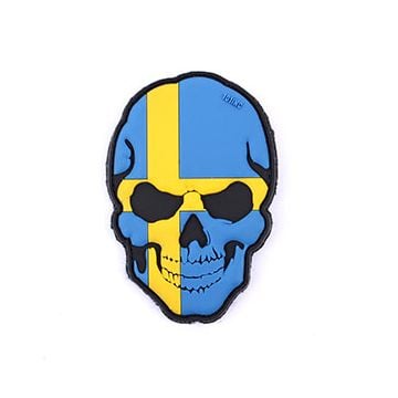Skull Patch - Swedish Flag