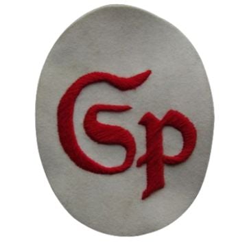 Kriegsmarine Sports Teacher Specialist Trade Badge - Red on white