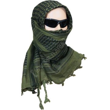 Shemagh Headscarf - Olive and Black 1