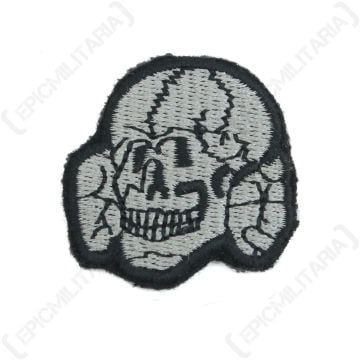 WW2 SS Cap Skull (EM/NCO) - grey woven