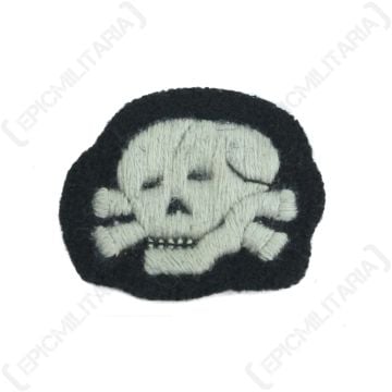 WW2 German SS Cap Skull EM NCO