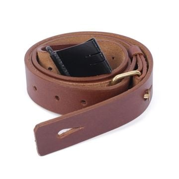 Swiss Army Mauser M96 Sling - Brown Leather Thumbnail