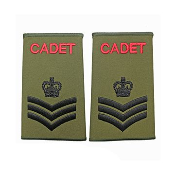 British Army Cadet Premium Rank Slides - Staff Sergeant