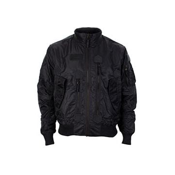 US Tactical Flight Jacket - Black Thumbnail