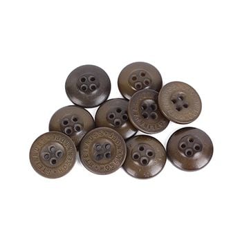 Olive Vintage Buttons - Steinnuss Hosenknopf - 1.5 cm Thumbnail