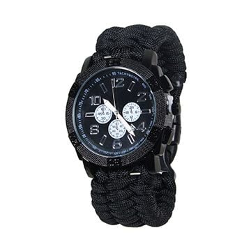Black Army Paracord Watch