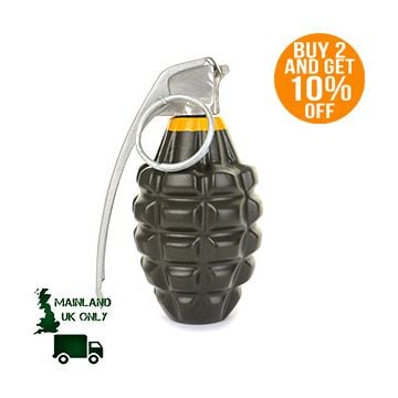 Metal Pineapple Grenade - MK II Yellow Band