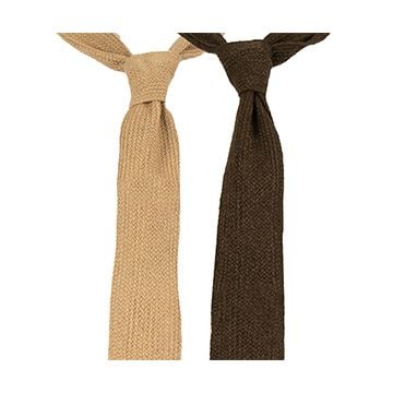 This view shows the front of the wool tie. Thumbnhail.