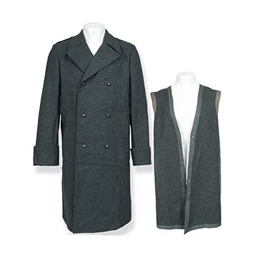 This view shows the front of the great coat and liner. thumbnail.