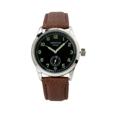 Ailager® German Army Service Watch with Brown Strap