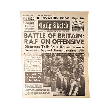 This view shows the front of the newspaper. thumbnail.