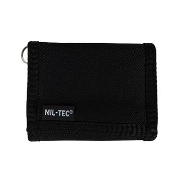 Black Wallet with Security Chain