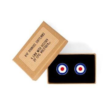 This view shows the box of the British RAF Roundel Cufflinks with Box. Thumbnail