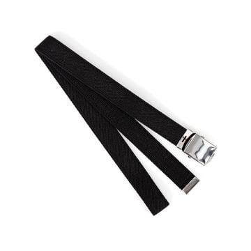 Cotton 30mm Trouser Belt - Black